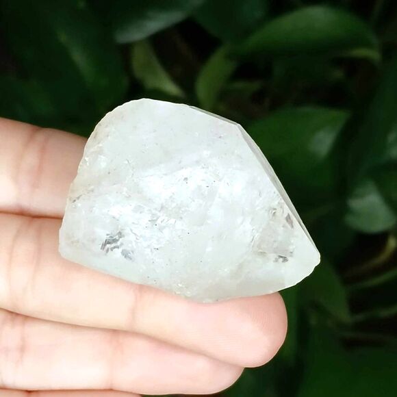 Clear Quartz Point - Home Decor & Garden Accent - 2x1x1.25" - Picture 2 of 2